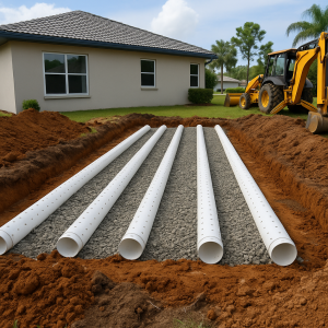 drain field installation in venice